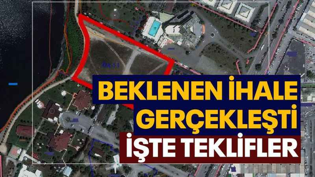 Beklenen ihale gerçekleşti, işte teklifler